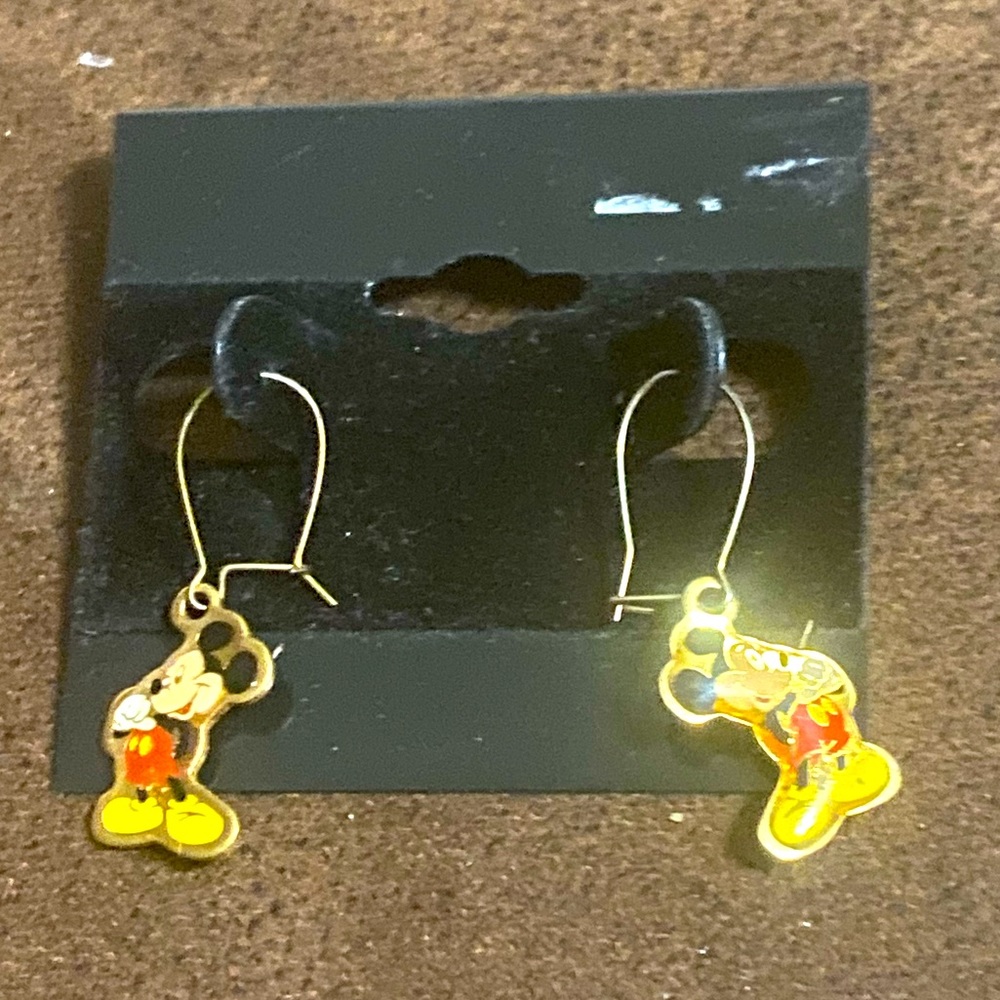 Vintage Disney Mickey Mouse Dangle Earrings